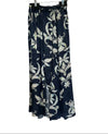 The Secret Lily Print Viscose Satin Skirt