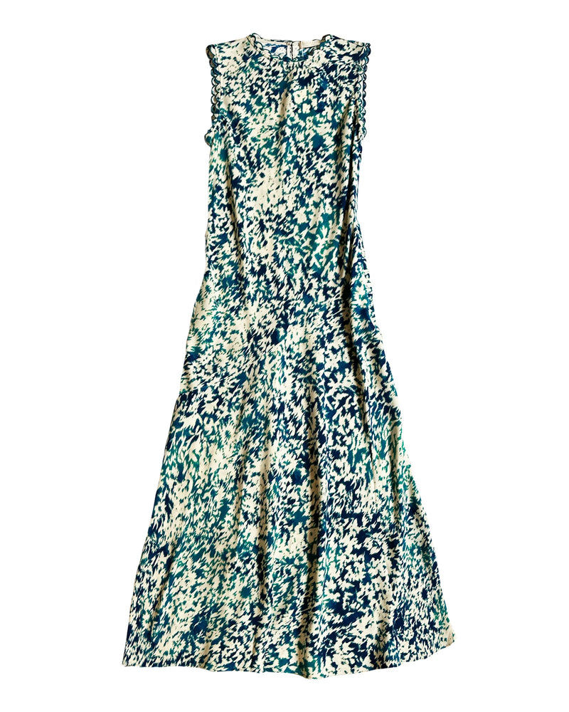 Clea Sleeveless Bias Midi Dress